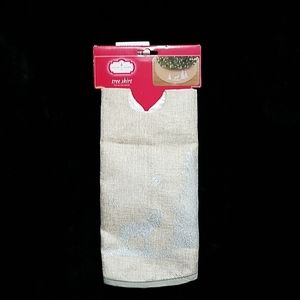 Trim a home 22 in tan & silver circular tr…